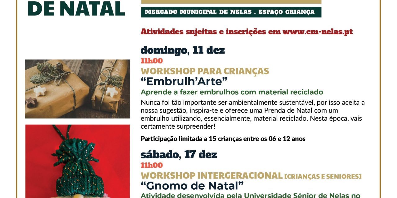 Workshops para Crianças no Mercado de Natal