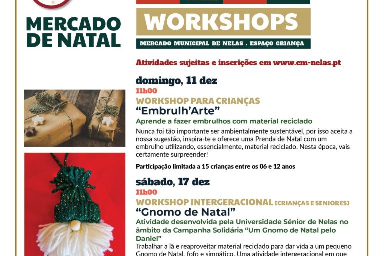 Workshops para Crianças no Mercado de Natal