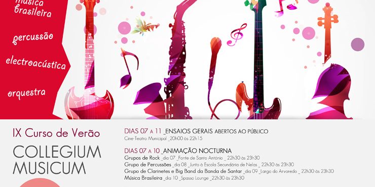 Cartaz IX Curso de Verão Conservatorio Seia